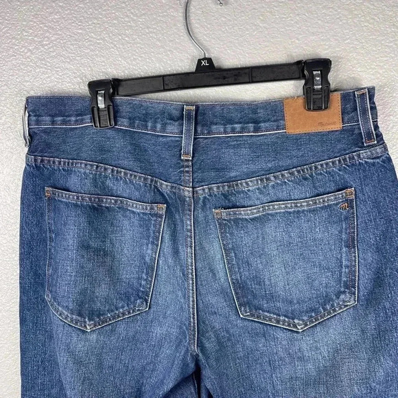 Madewell Low Slung Straight Dark Wash Jeans Pants Sz 30P Low Waisted 100% Cotton - Picture 9 of 10